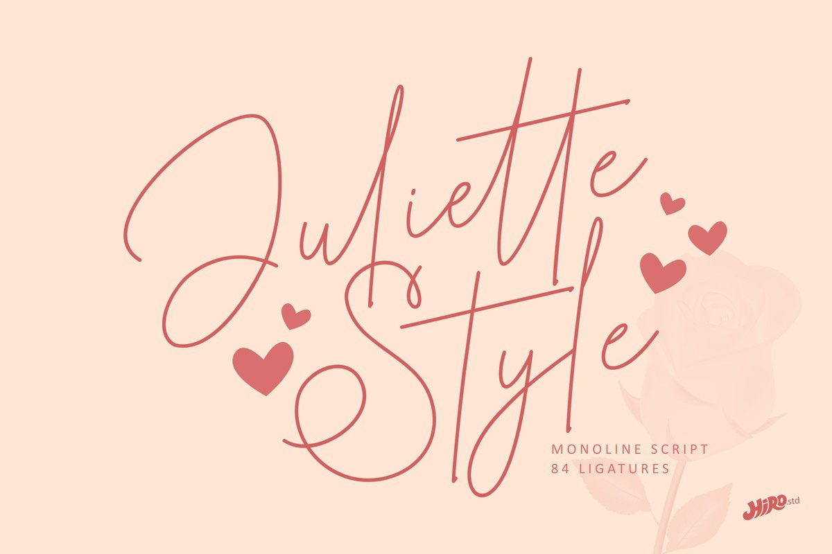 Juliette Style Font preview