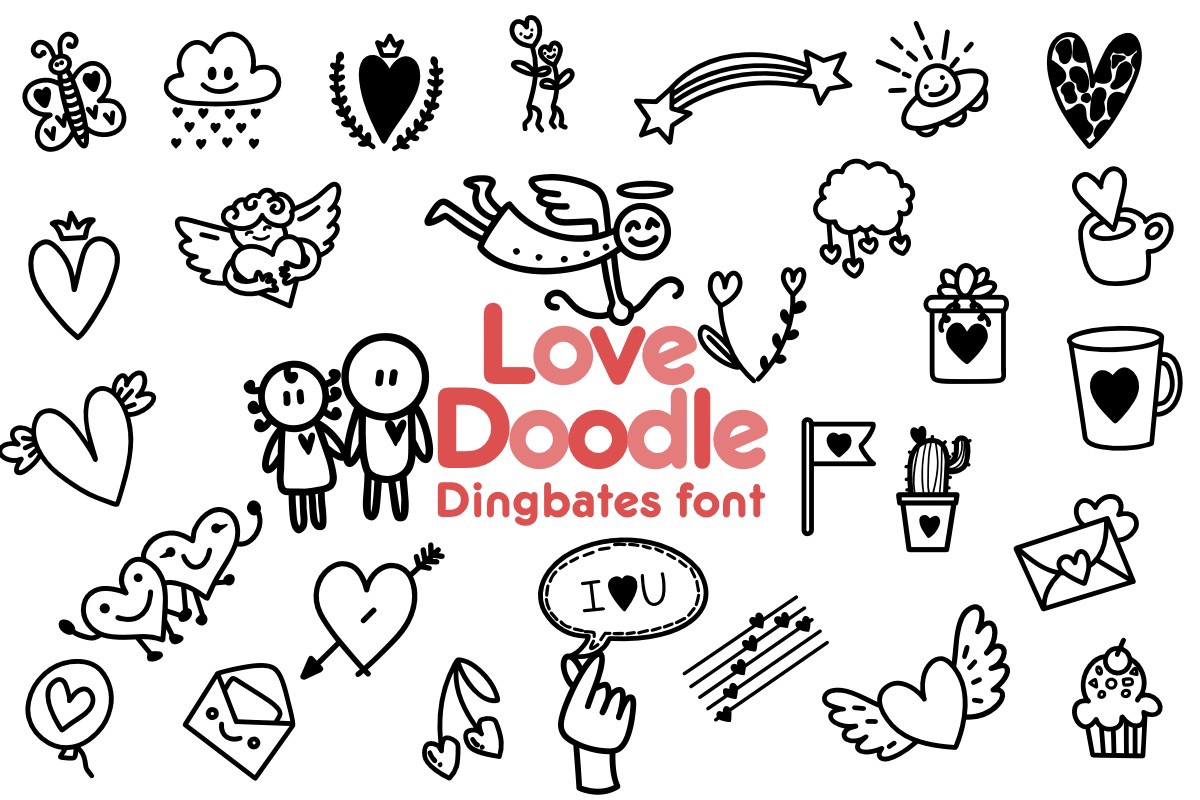 Love Doodle Font preview