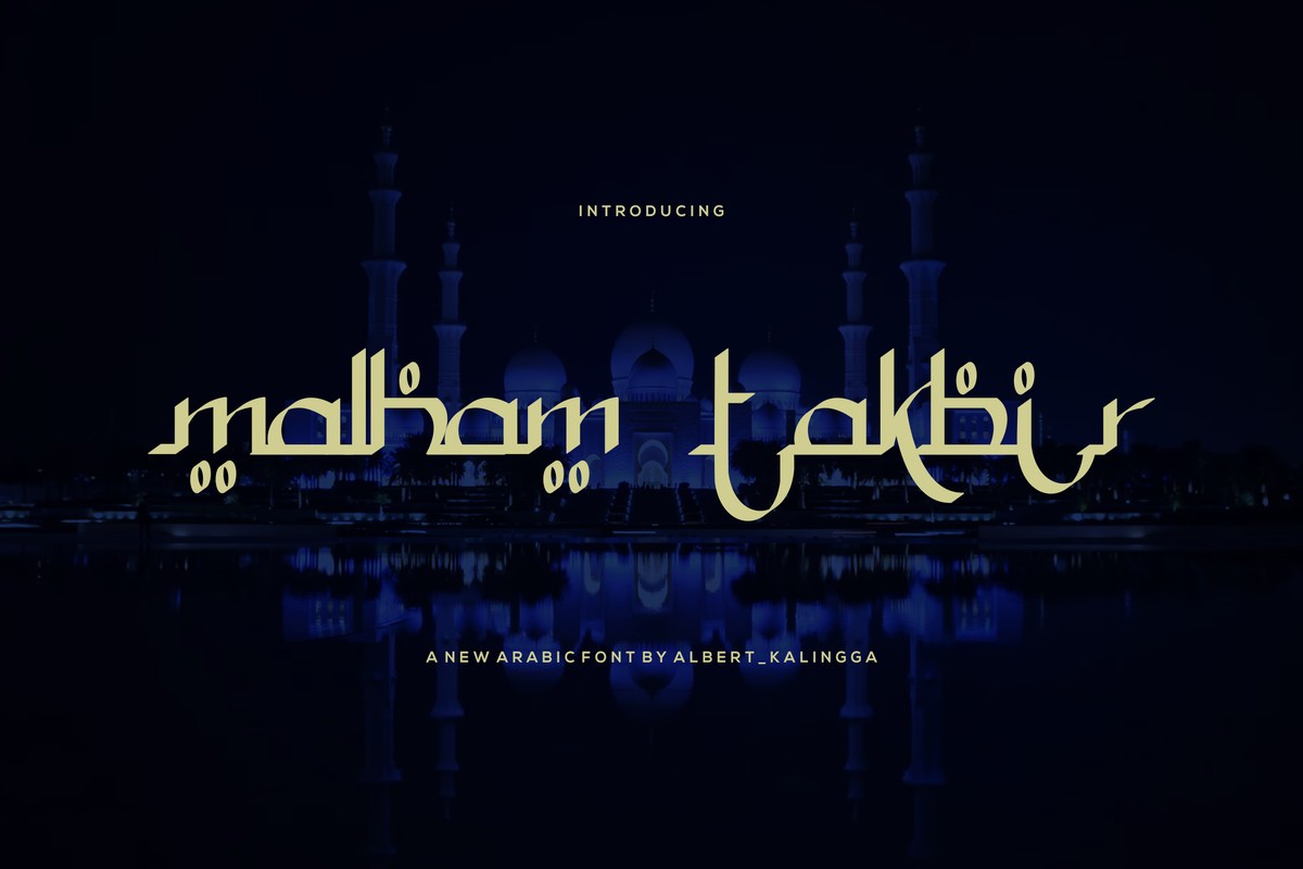 Malham Takbir Font preview