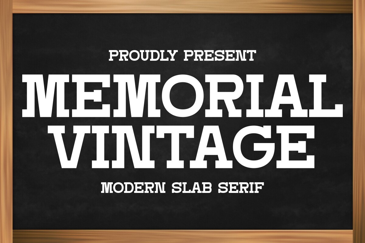 Memorial Vintage Font preview