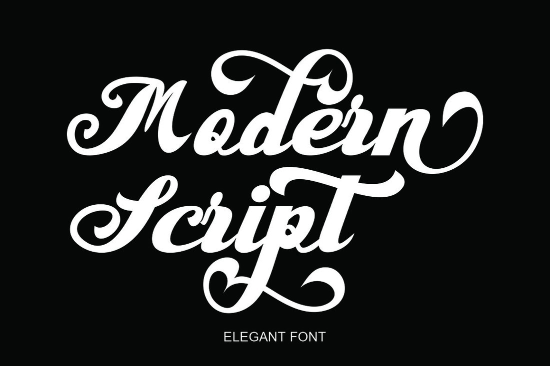 Modern Script Font preview