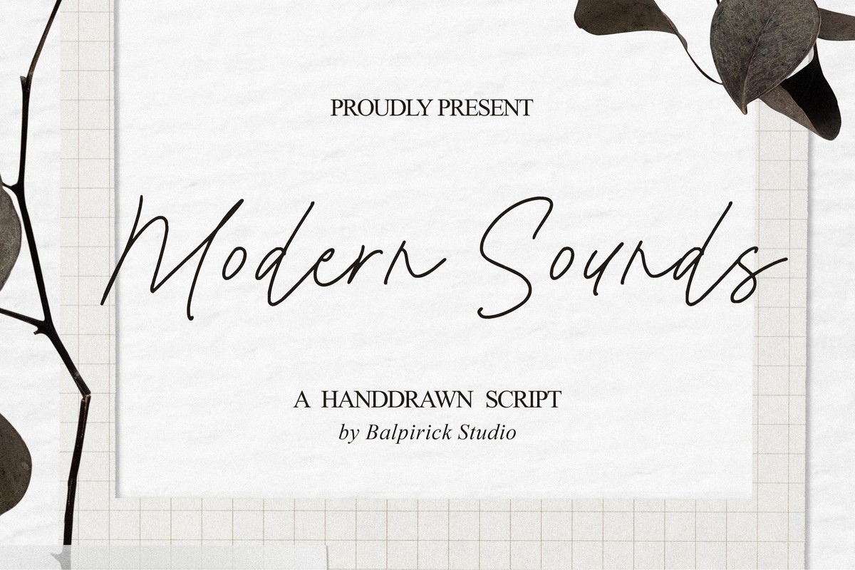 Modern Sounds Font preview