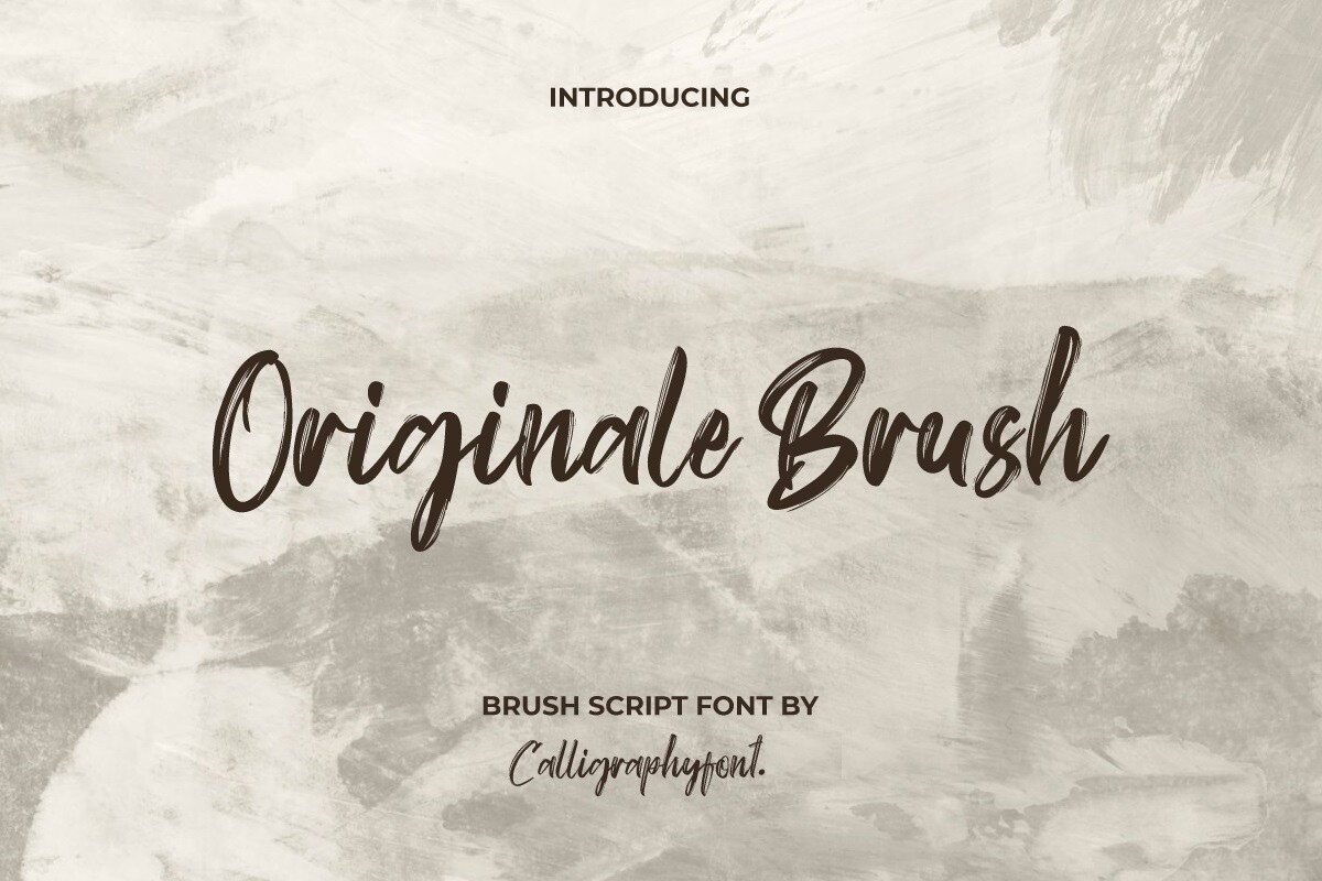 Originale Brush Font preview