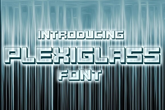 Plexiglass Font preview