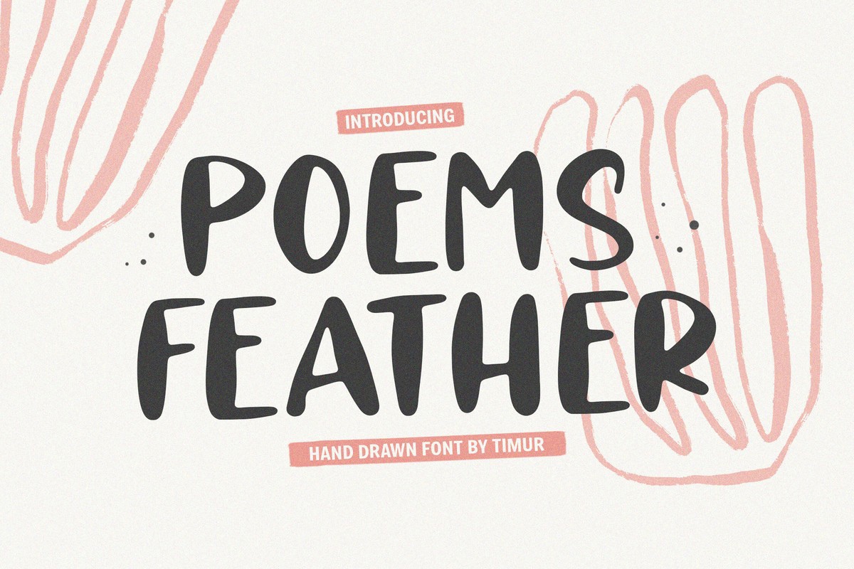 Poems Feather Font preview