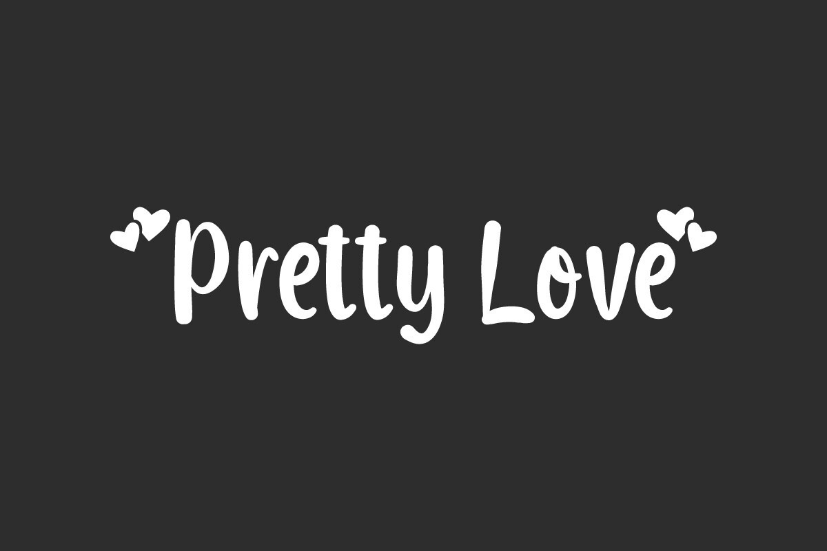 Pretty Love Font preview