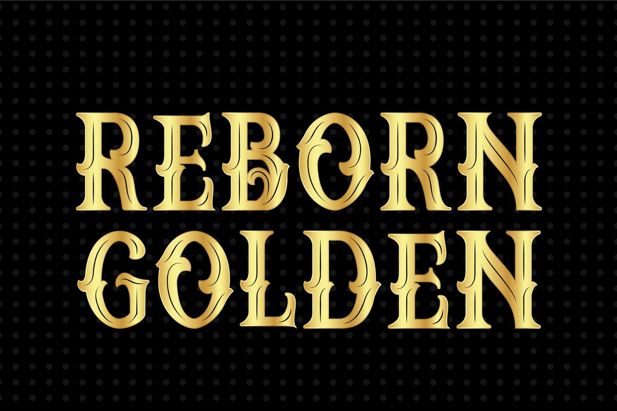 Reborn Golden Font preview