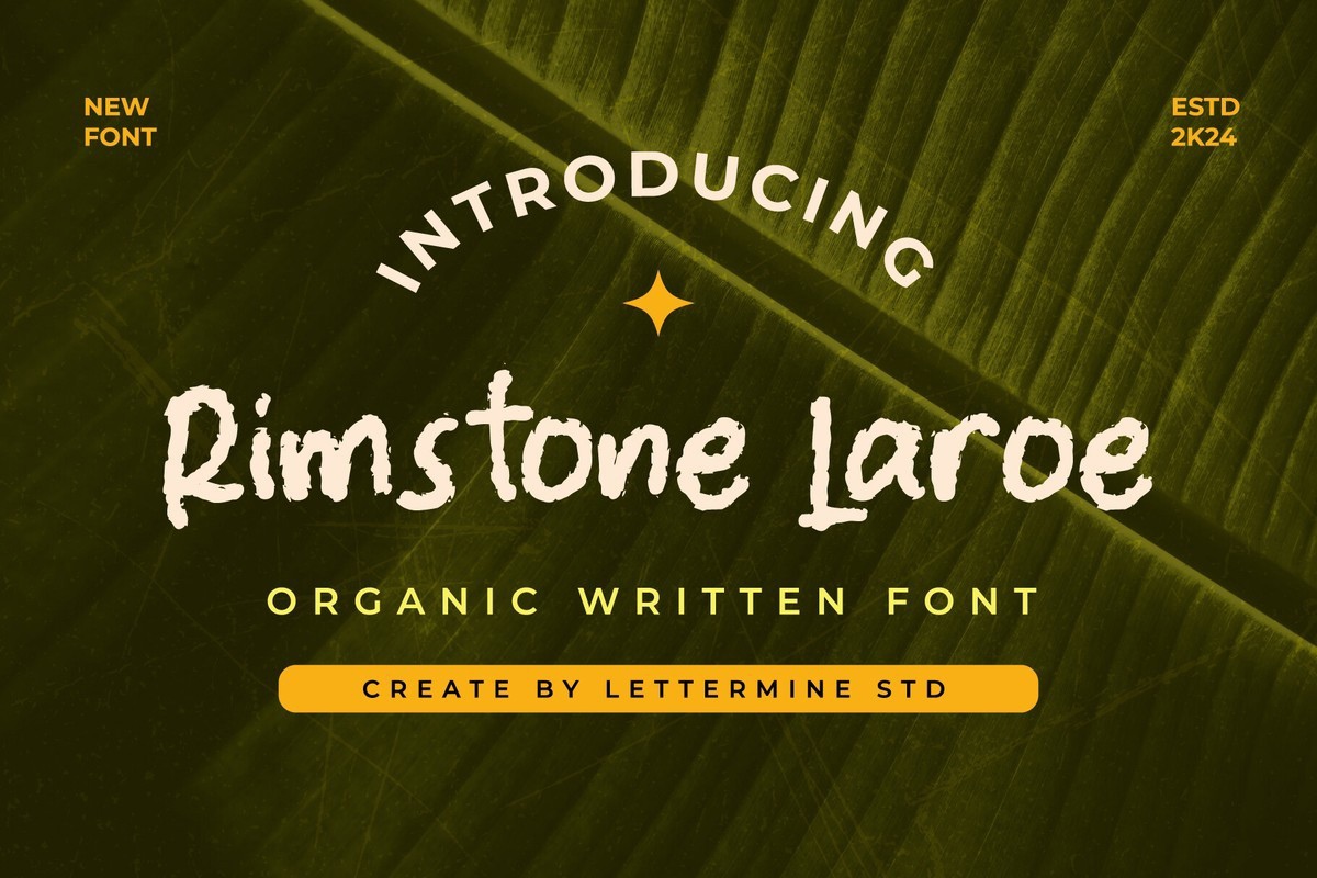 Rimstone Laroe Font preview