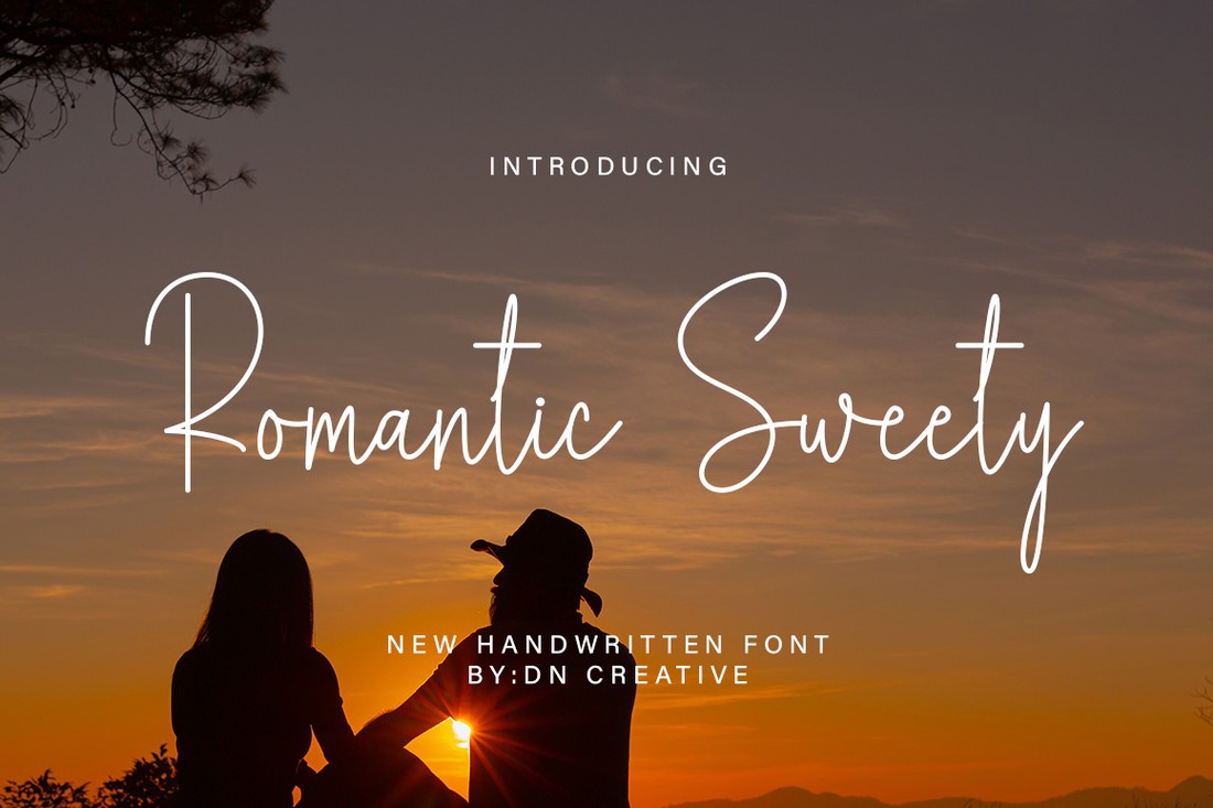 Romantic Sweety Font preview