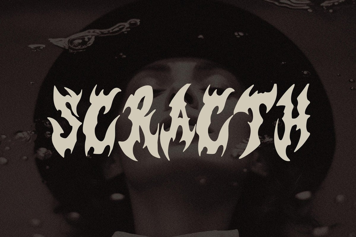 Black Scracth Font preview