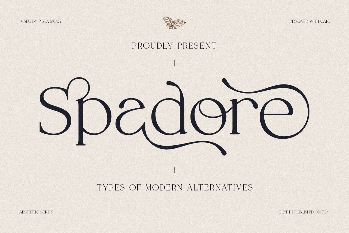 Spadore Font preview