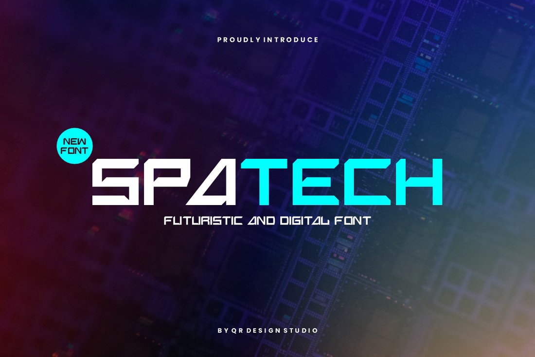 Spatech Font preview