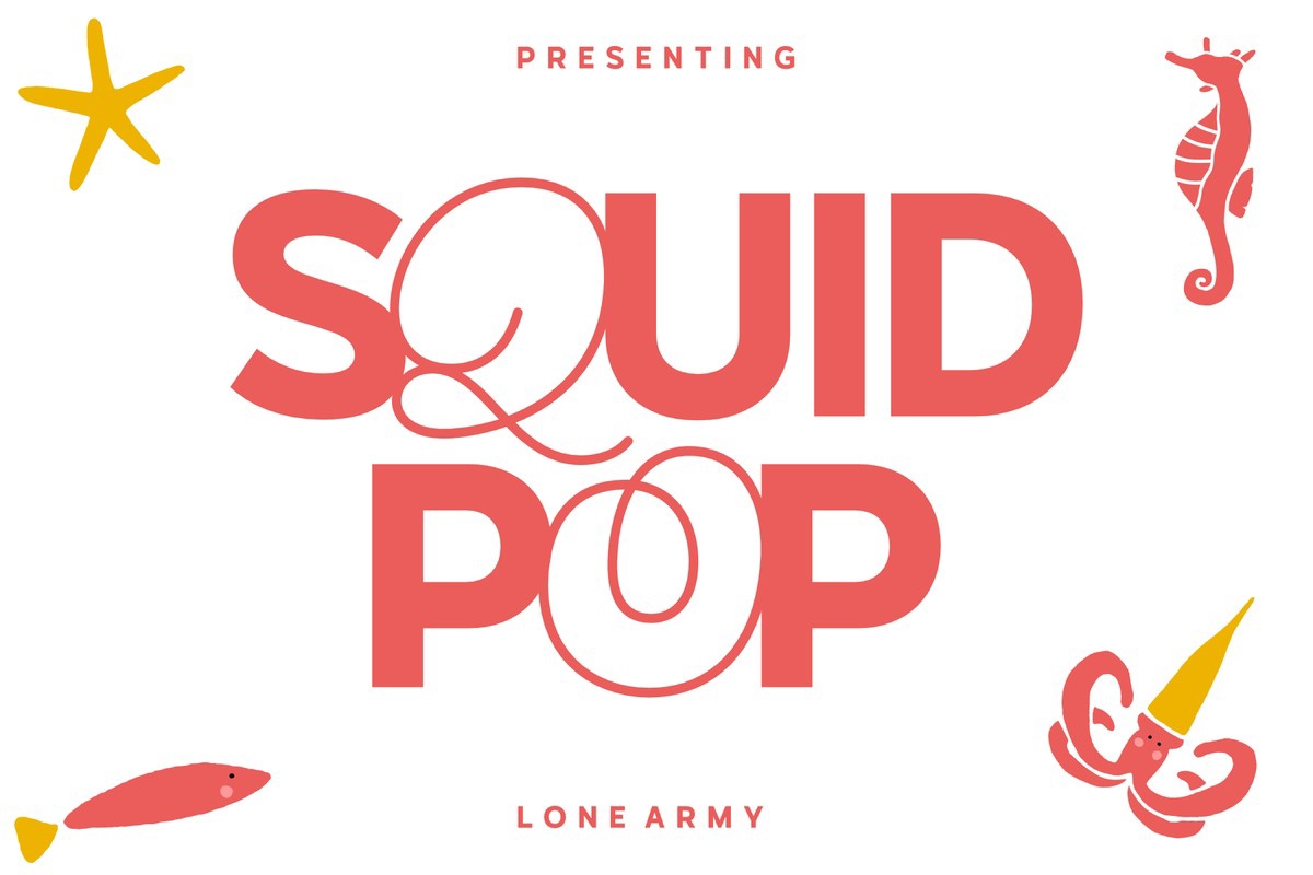 Squid Pop Font preview