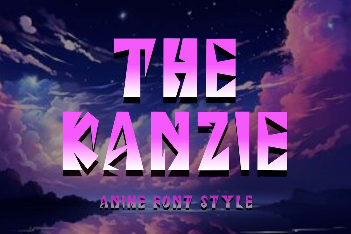 The Kanzie Font preview