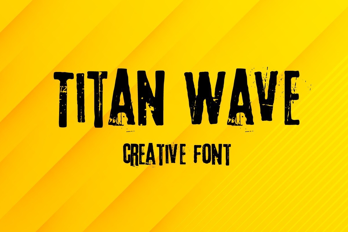 Titan Wave Font preview