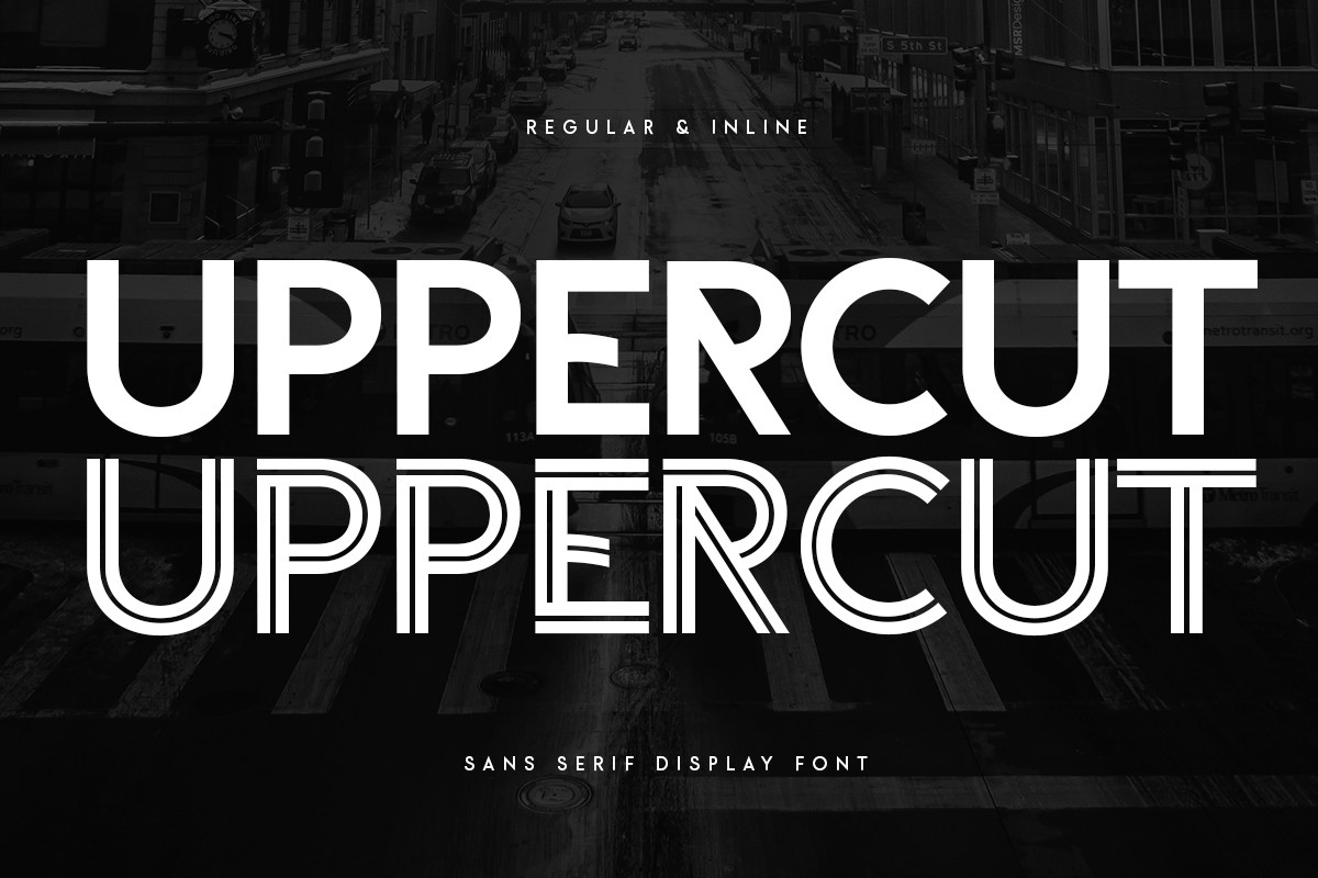 Uppercut Font preview