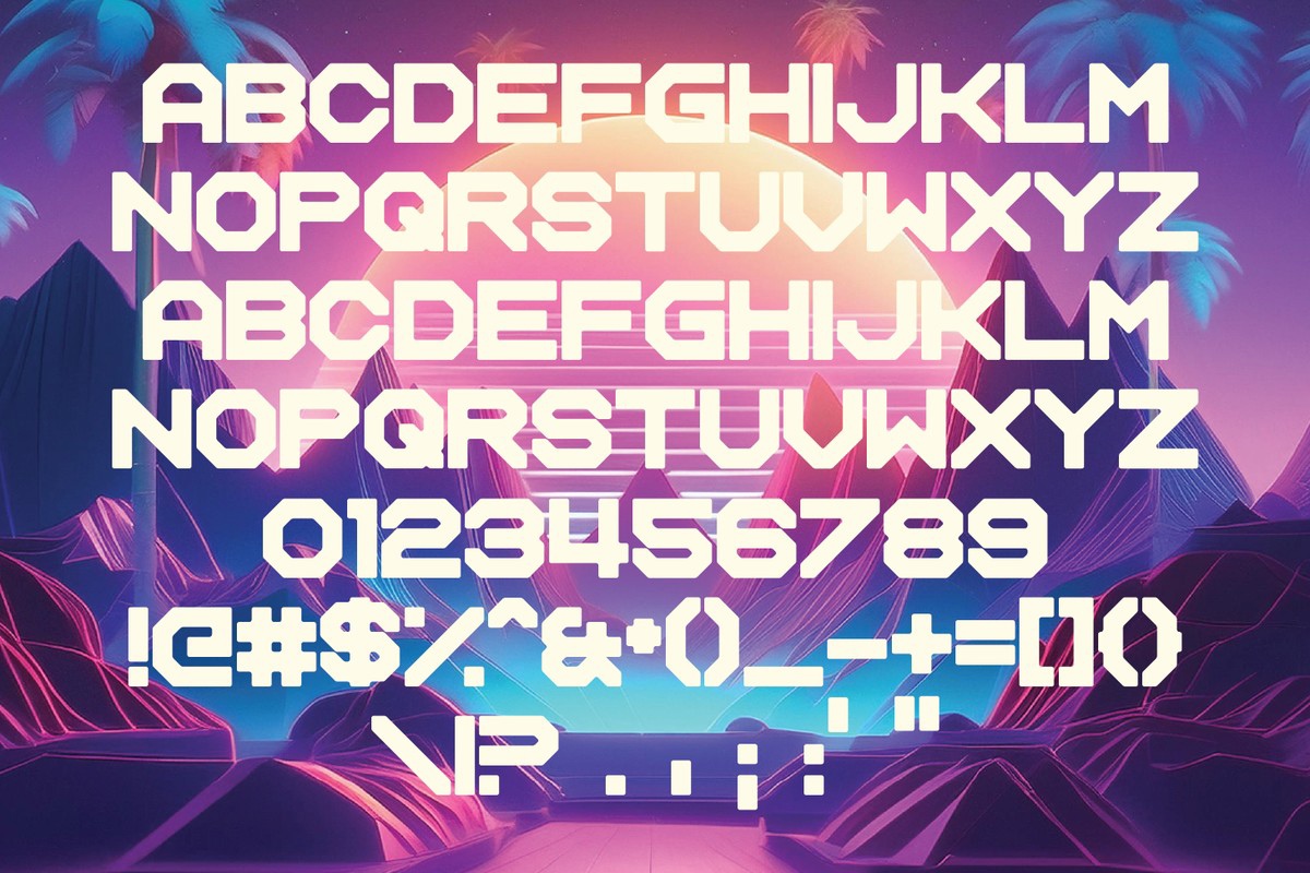 Uzairr 20 Font preview