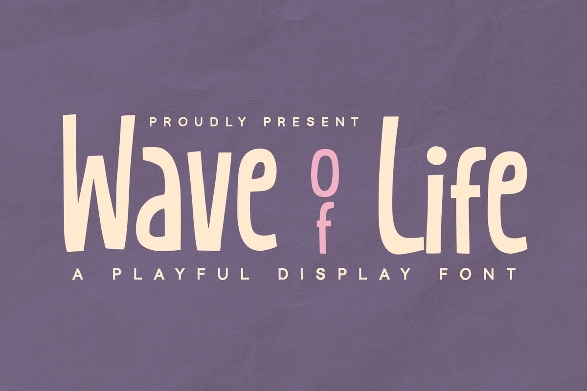 Wave of Life Font preview