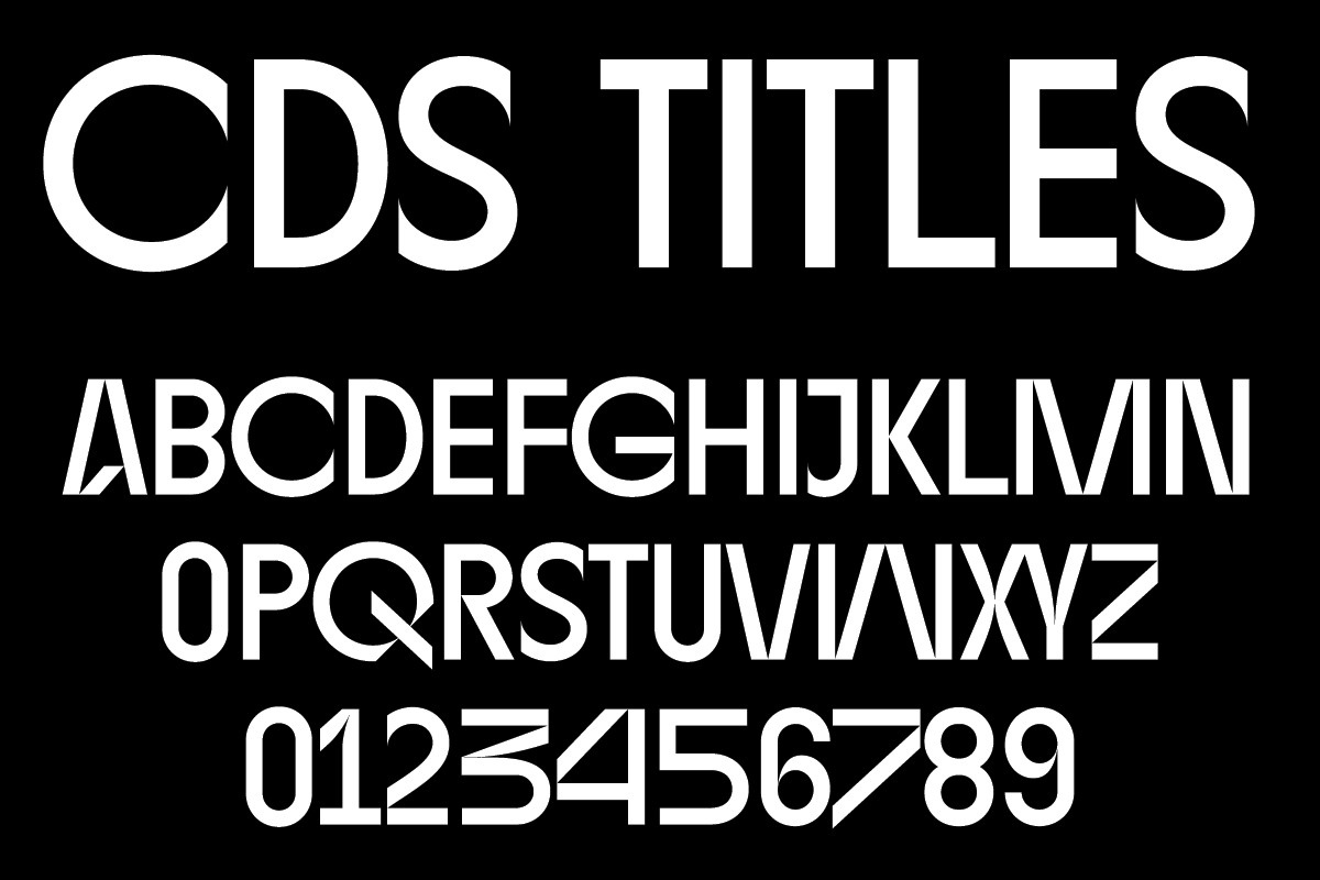 CDS Titles Font preview