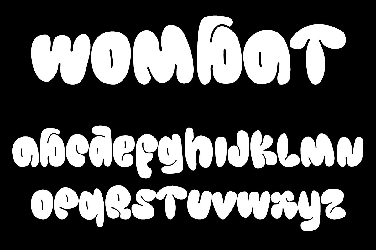 Wombat Font preview