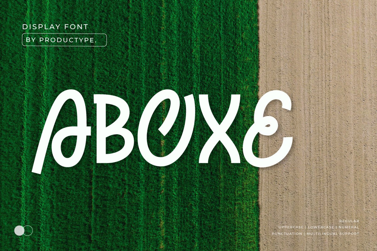 Aboxe Font preview