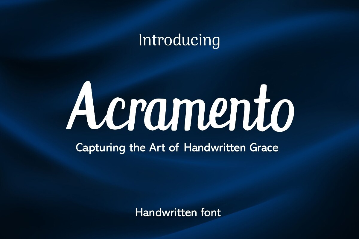 Acramento Font preview