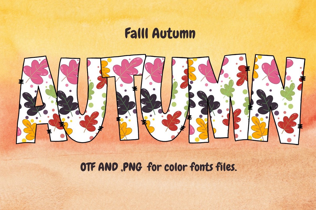 Fall Autumn Font preview