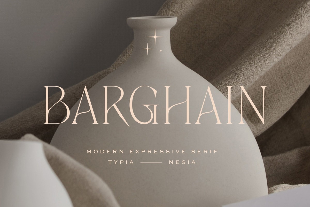 Barghain Font preview