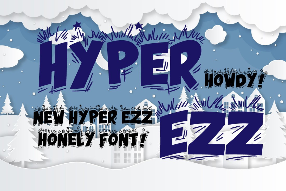 Hyper Ezz Font preview