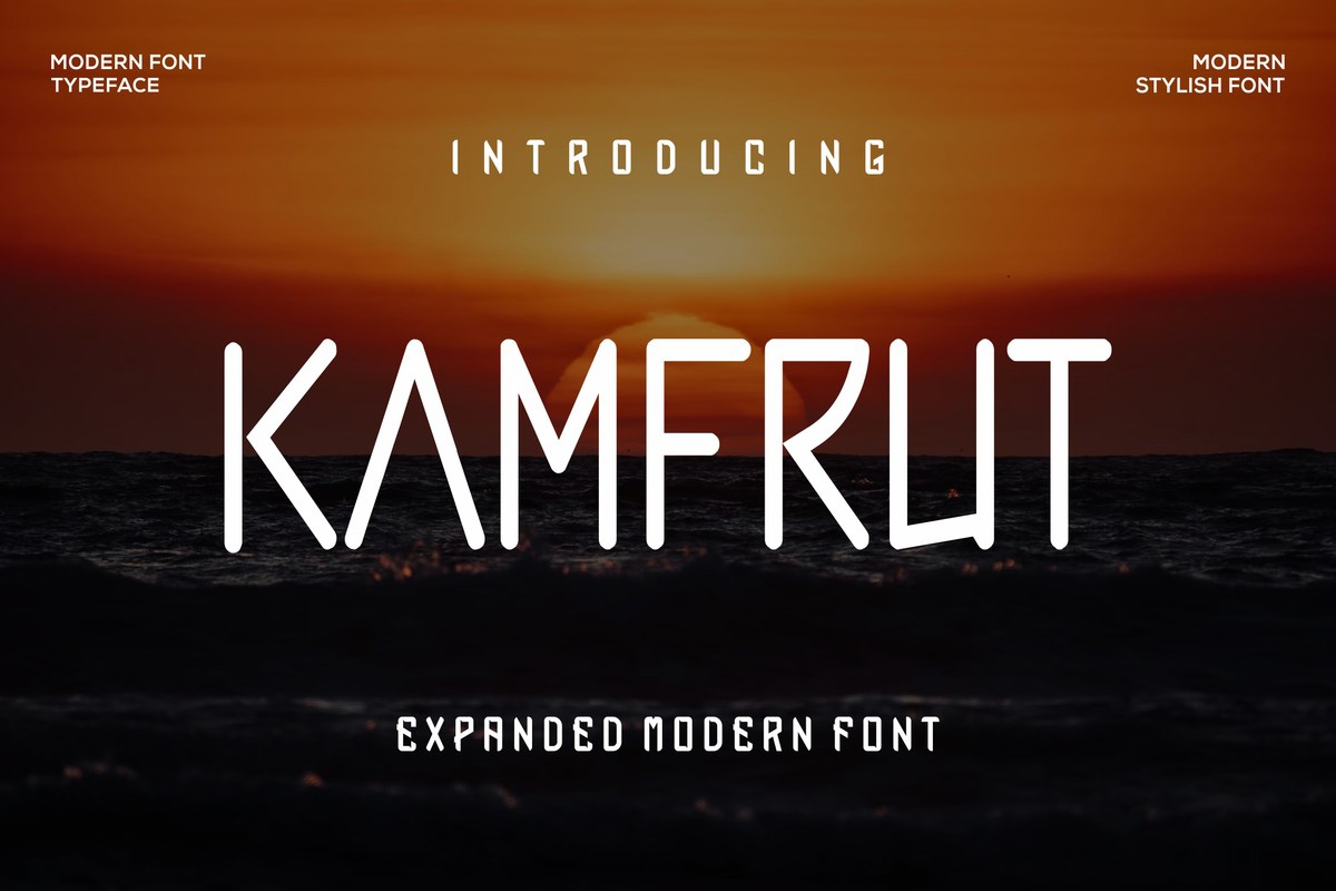 Kamfrut Font preview