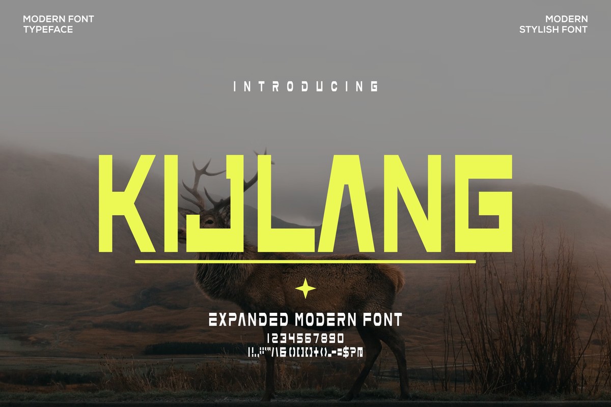 Kijlang Font preview