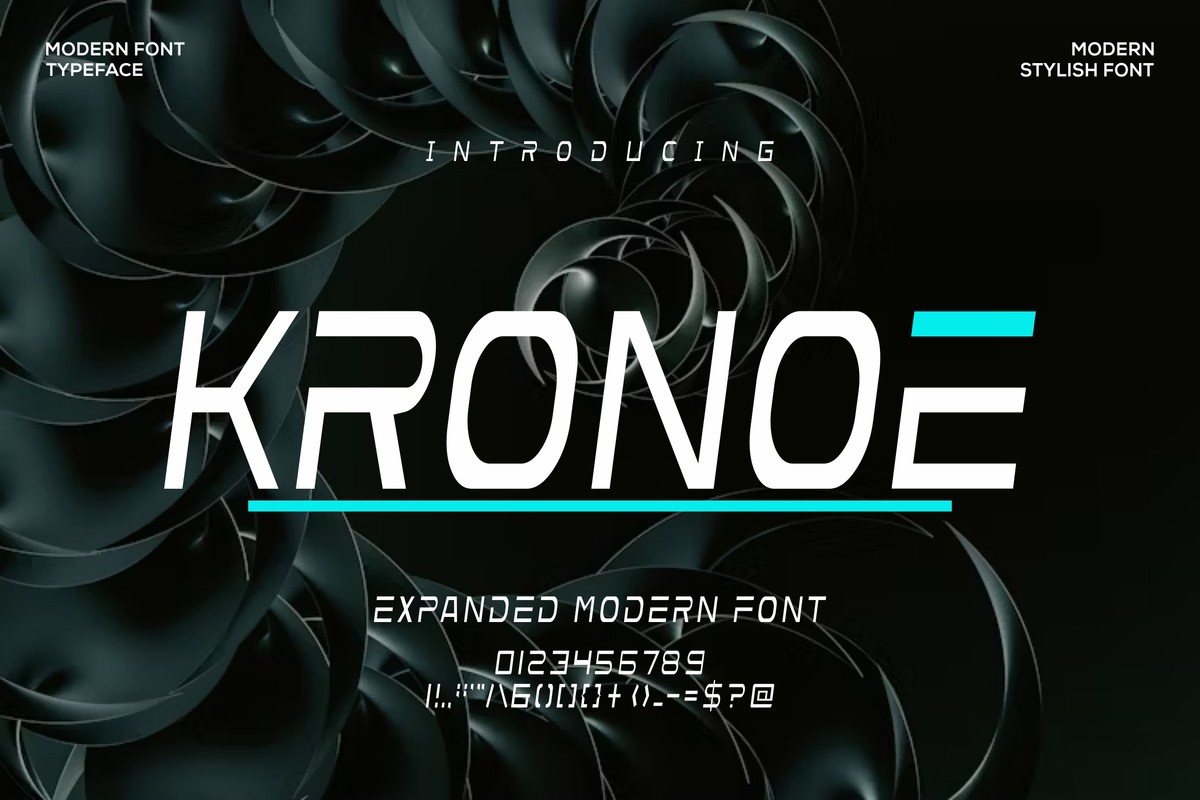 Kronoe Font preview