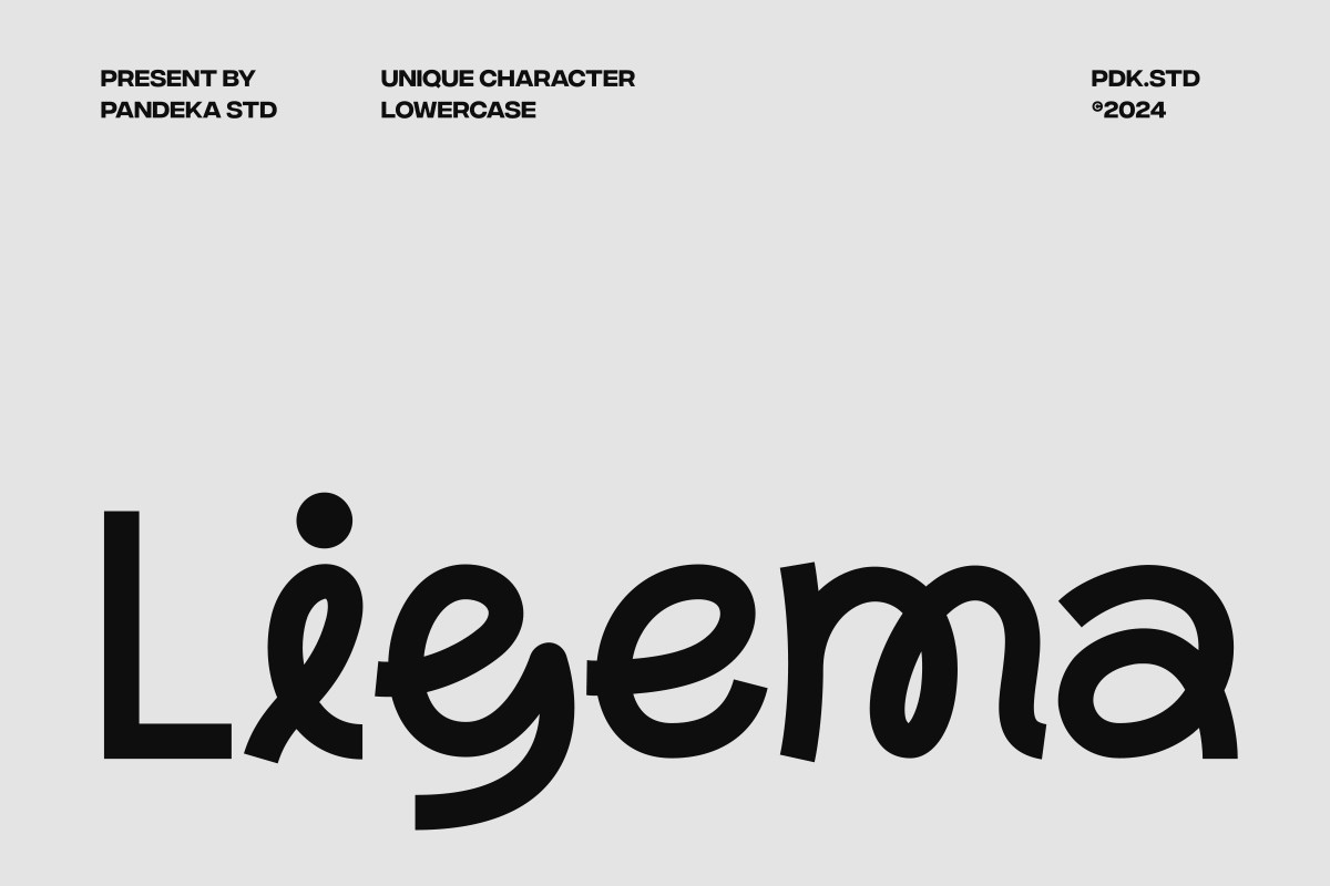 Ligema Font preview