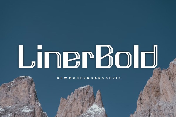 Linerbold Font preview