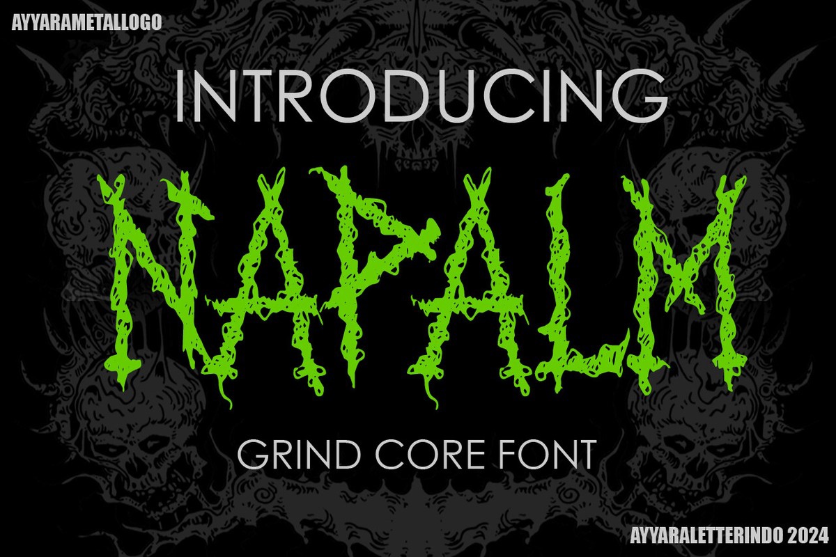 Napalm Font preview