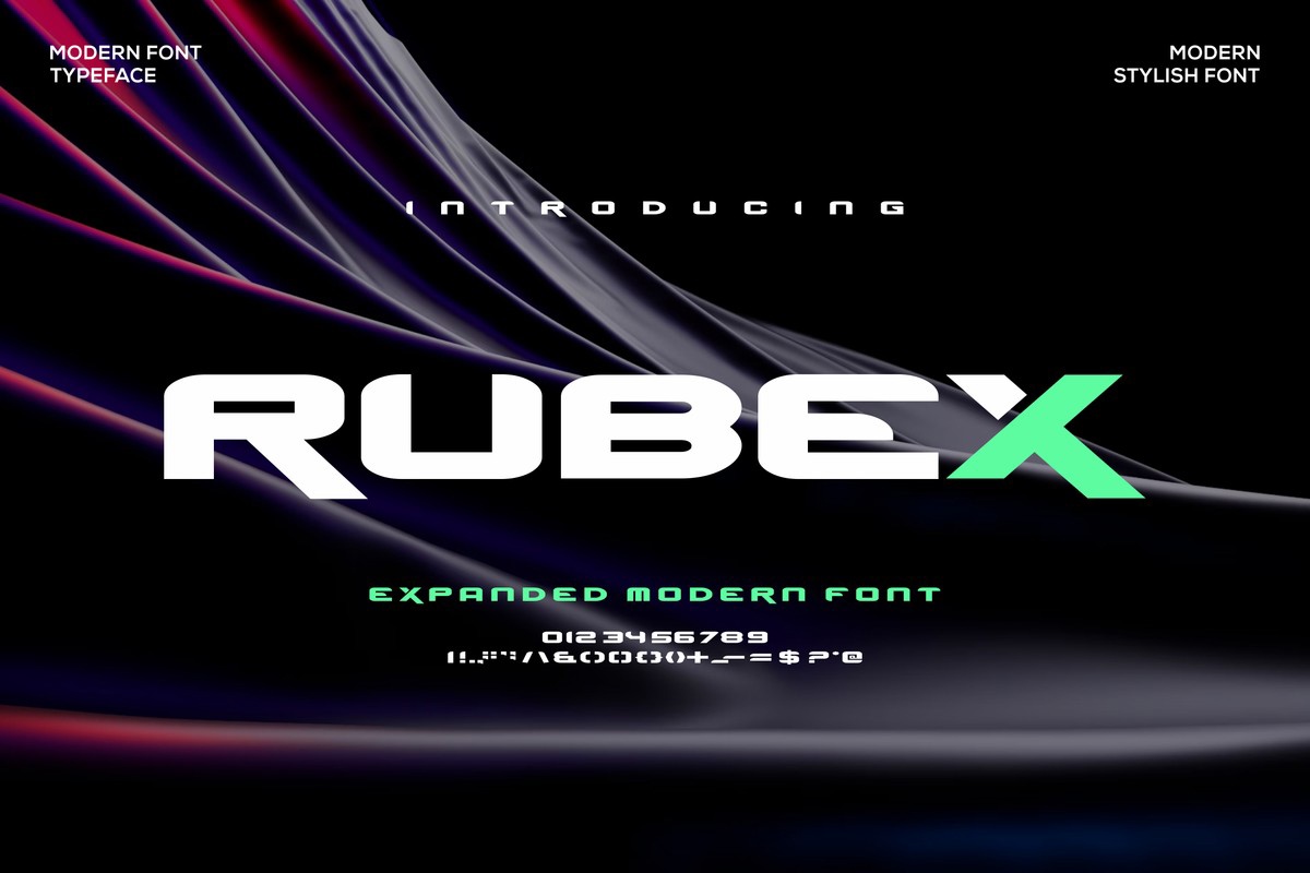 Rubex Font preview