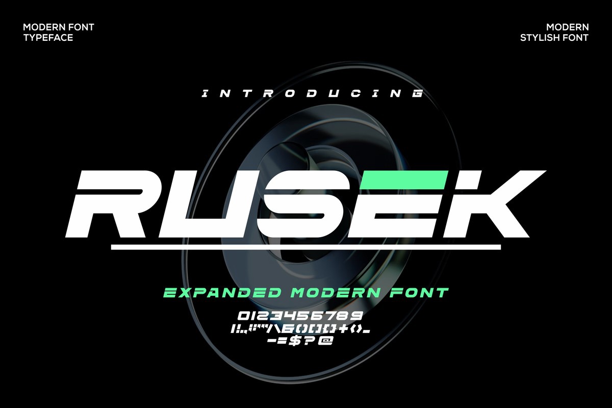 Rusek Font preview