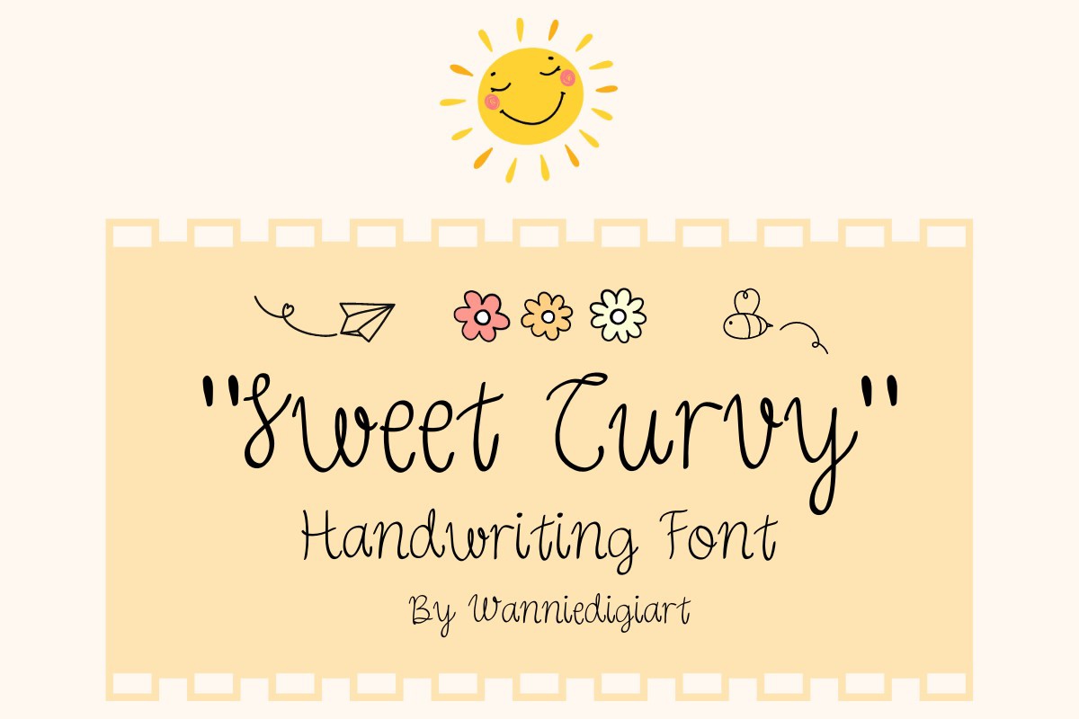 Sweet Curvy Font preview