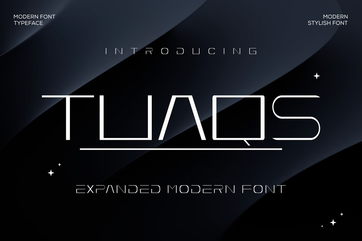 Tuaqs Font preview