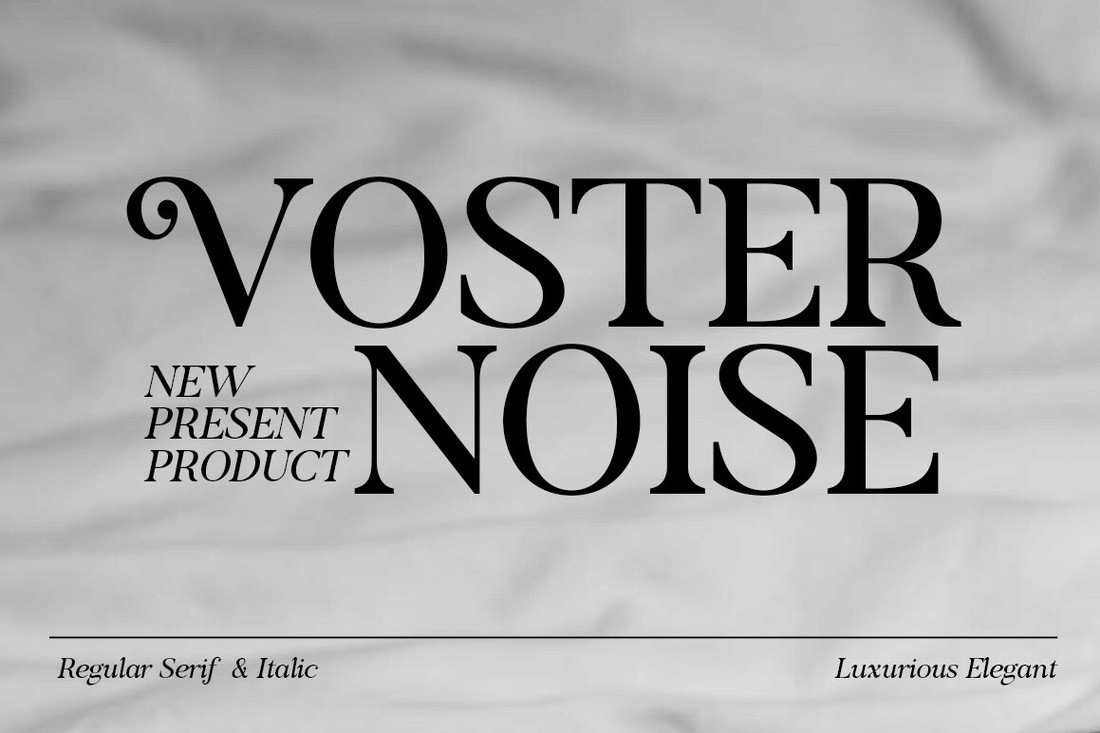 Voster Noise Font preview