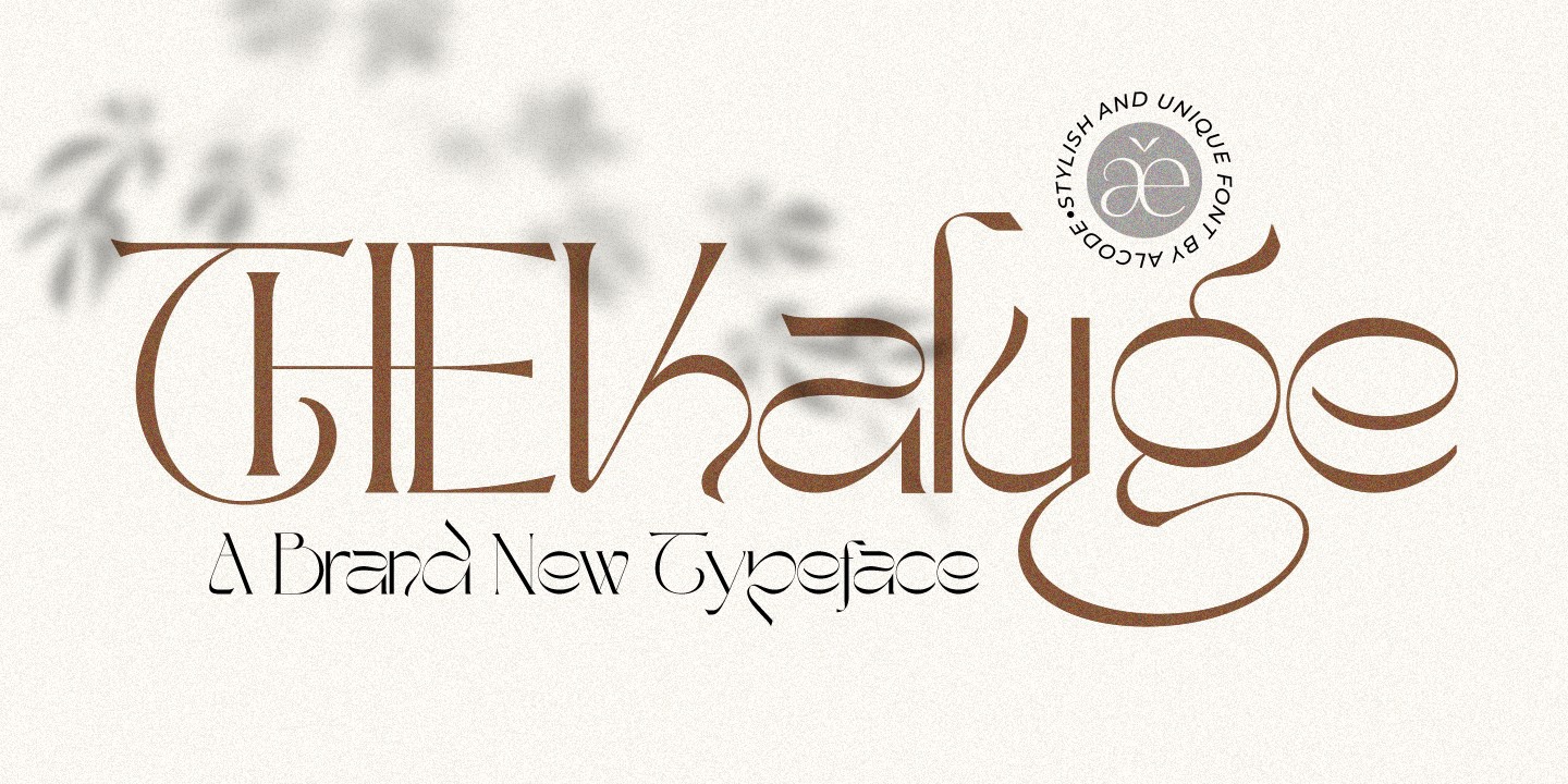 The Kaluge Font preview