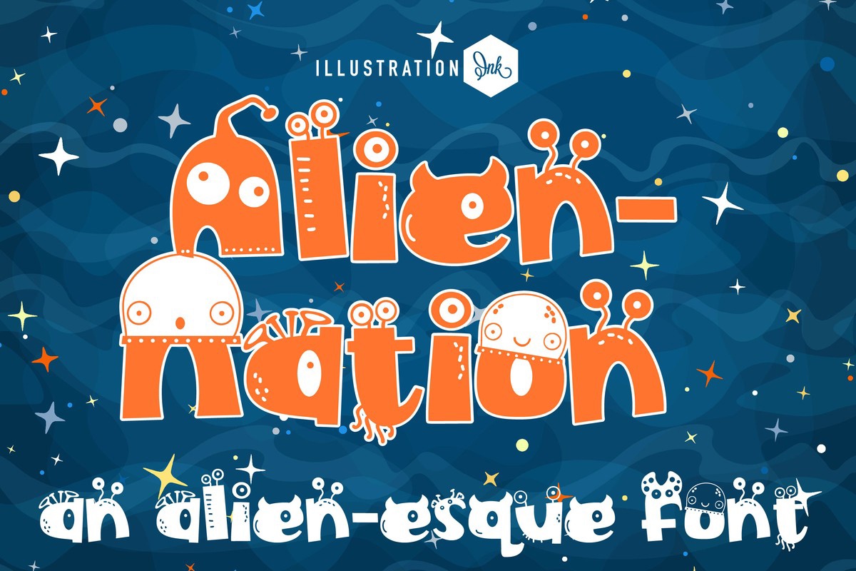 PN Alien Nation Font preview