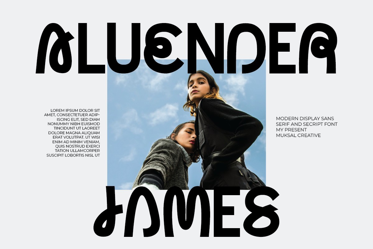 Aluender James Font preview