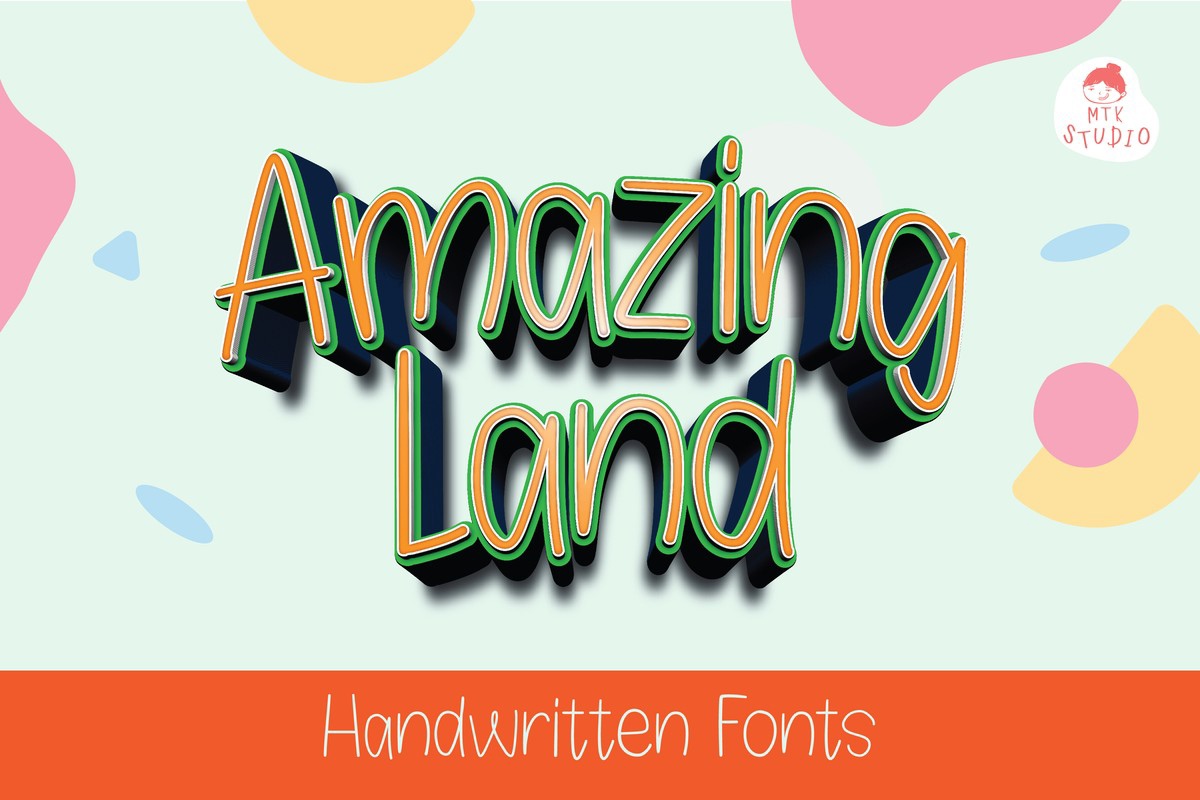 AmazingLand Font preview