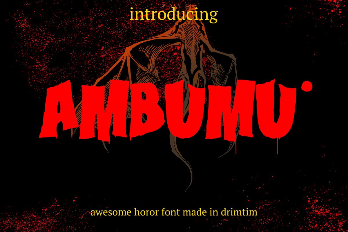 Ambumu Font preview