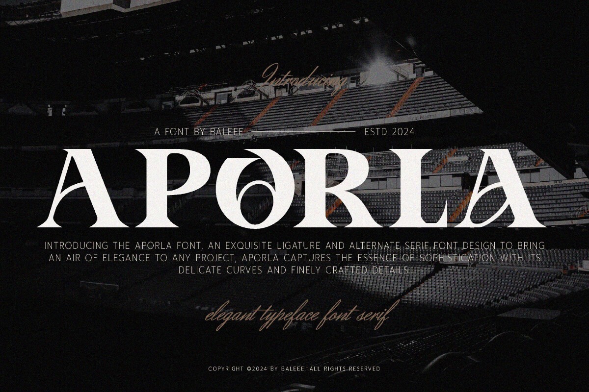 Aporla Font preview