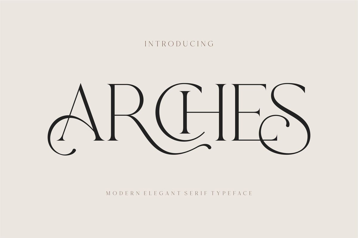 Arches Font preview