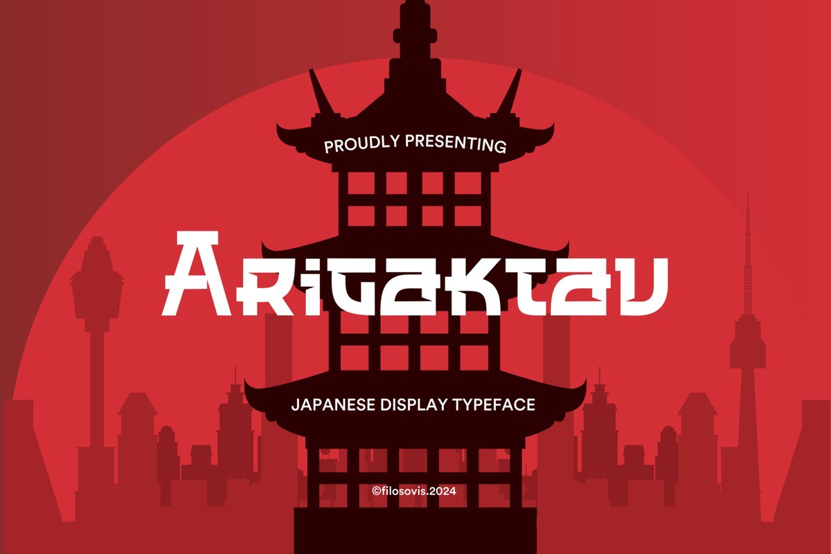 Arigaktau Font preview