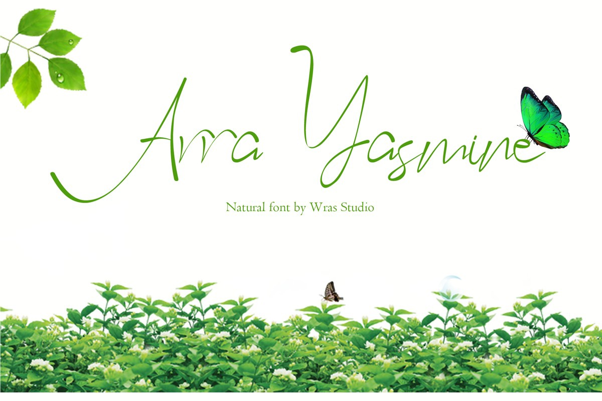 Arra Yasmine Font preview