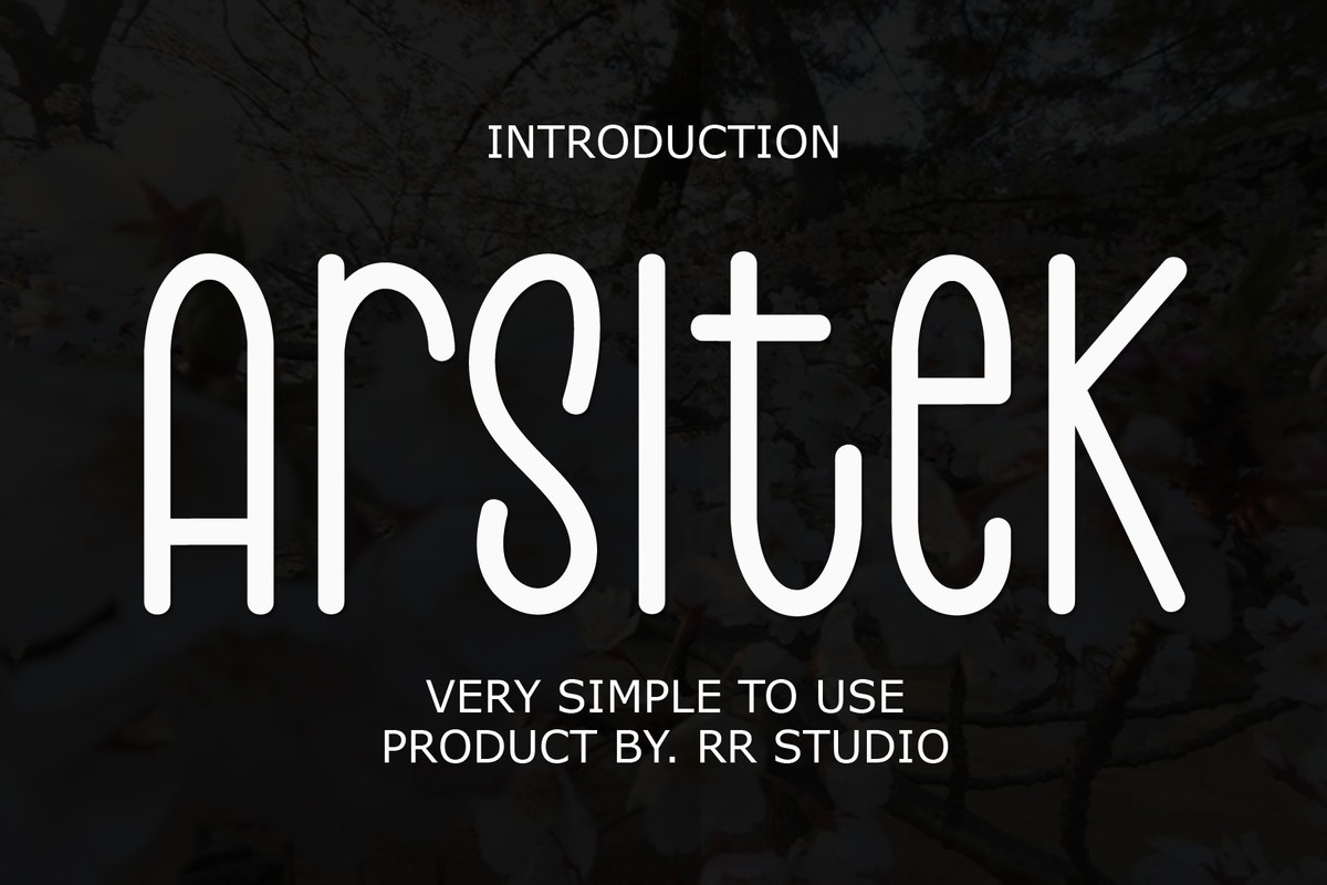 Arsitek Font preview